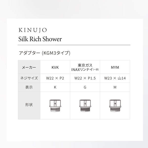 KINUJO Silk Rich Shower